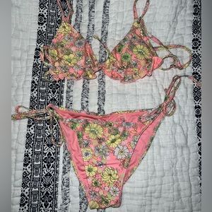 Pink Floral Bikini